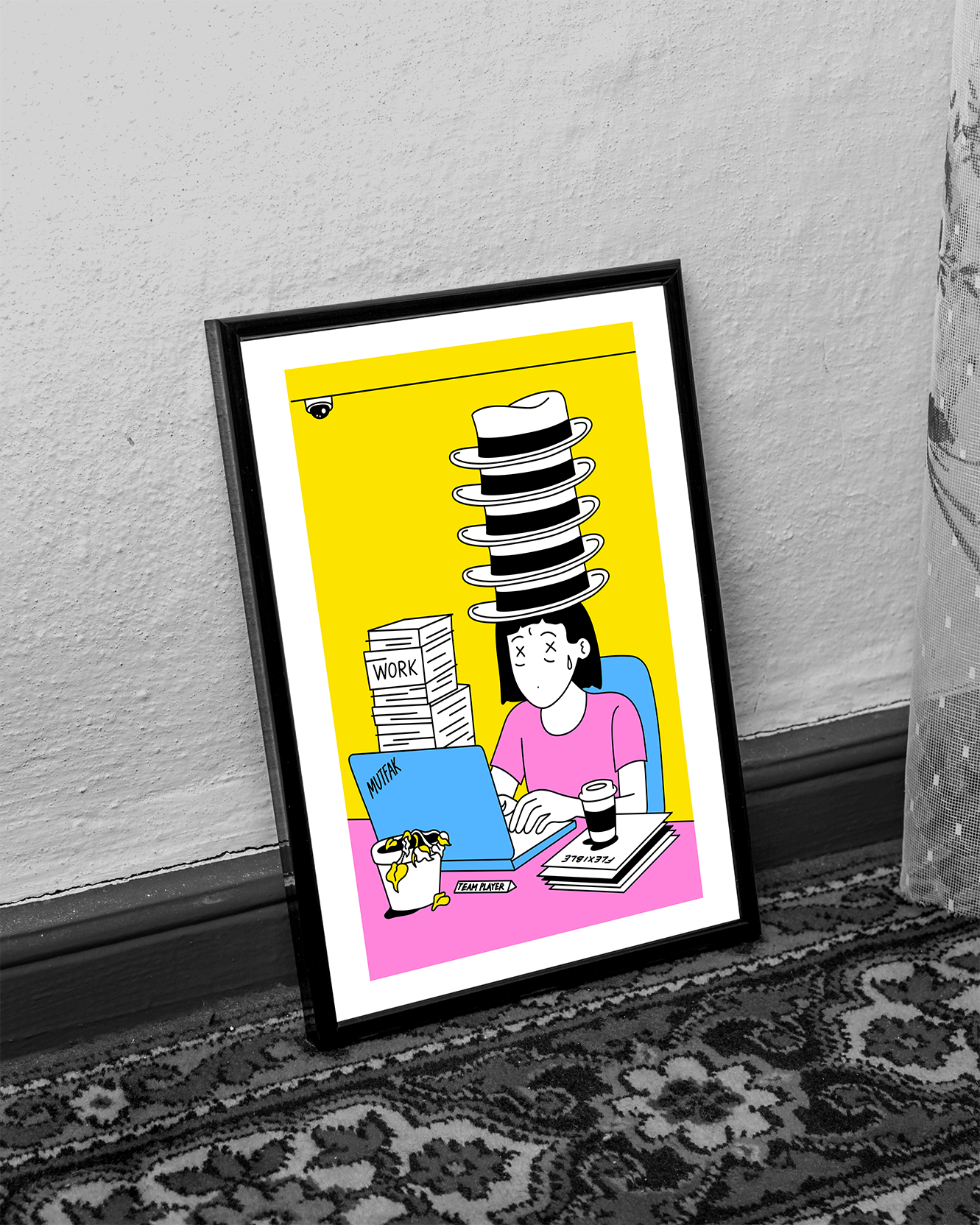 Nice Hats - MUTFAK Fine Art A3 Print
