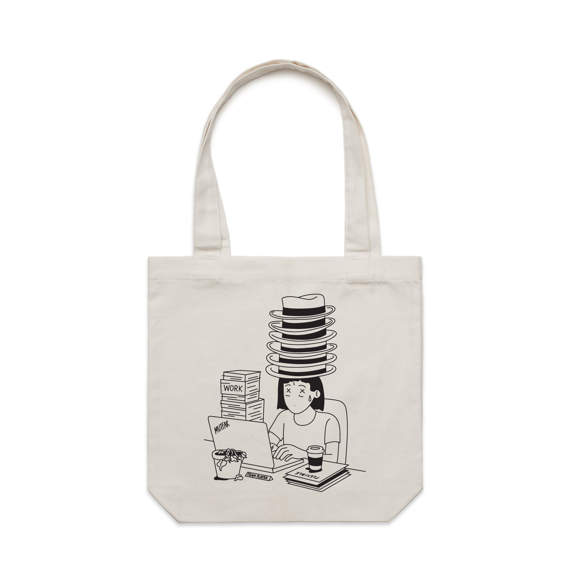 Nice Hats - Bone Tote