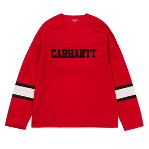 Open image in slideshow, L/S Thorpe College T-Shirt (Red) - Carhartt wip
