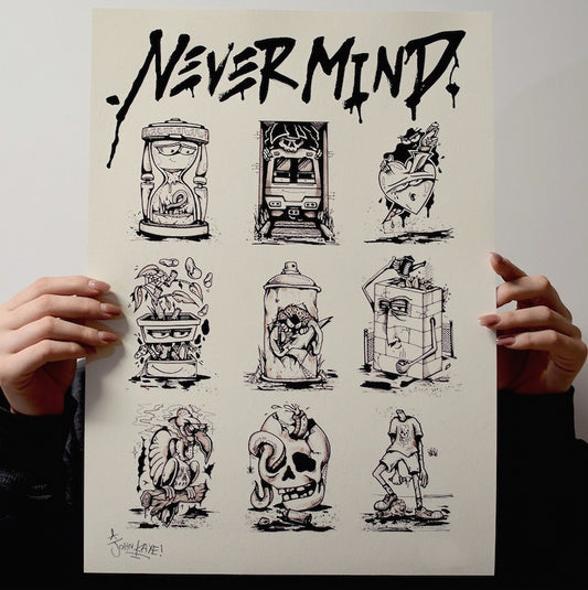 Nevermind Print - Original Print