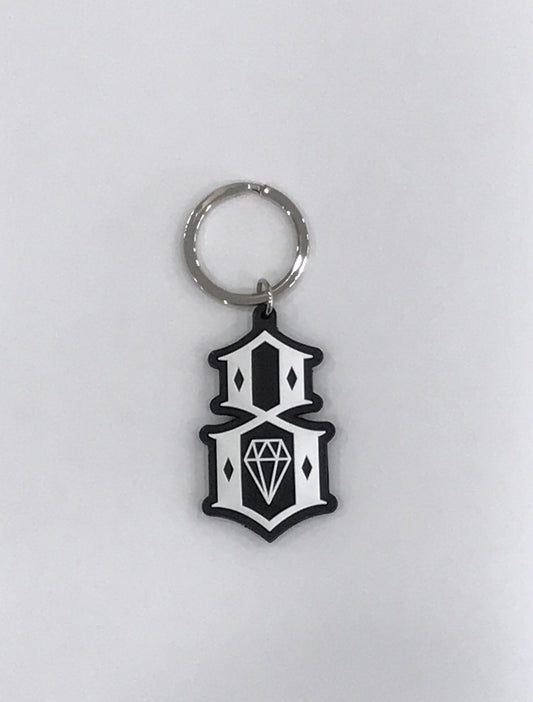 RUBBER LOGO KEYCHAIN - REBEL8