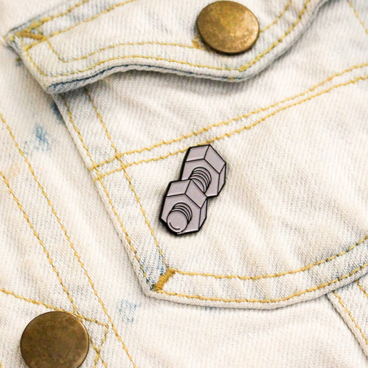 SCREW LOOSE ENAMEL PIN